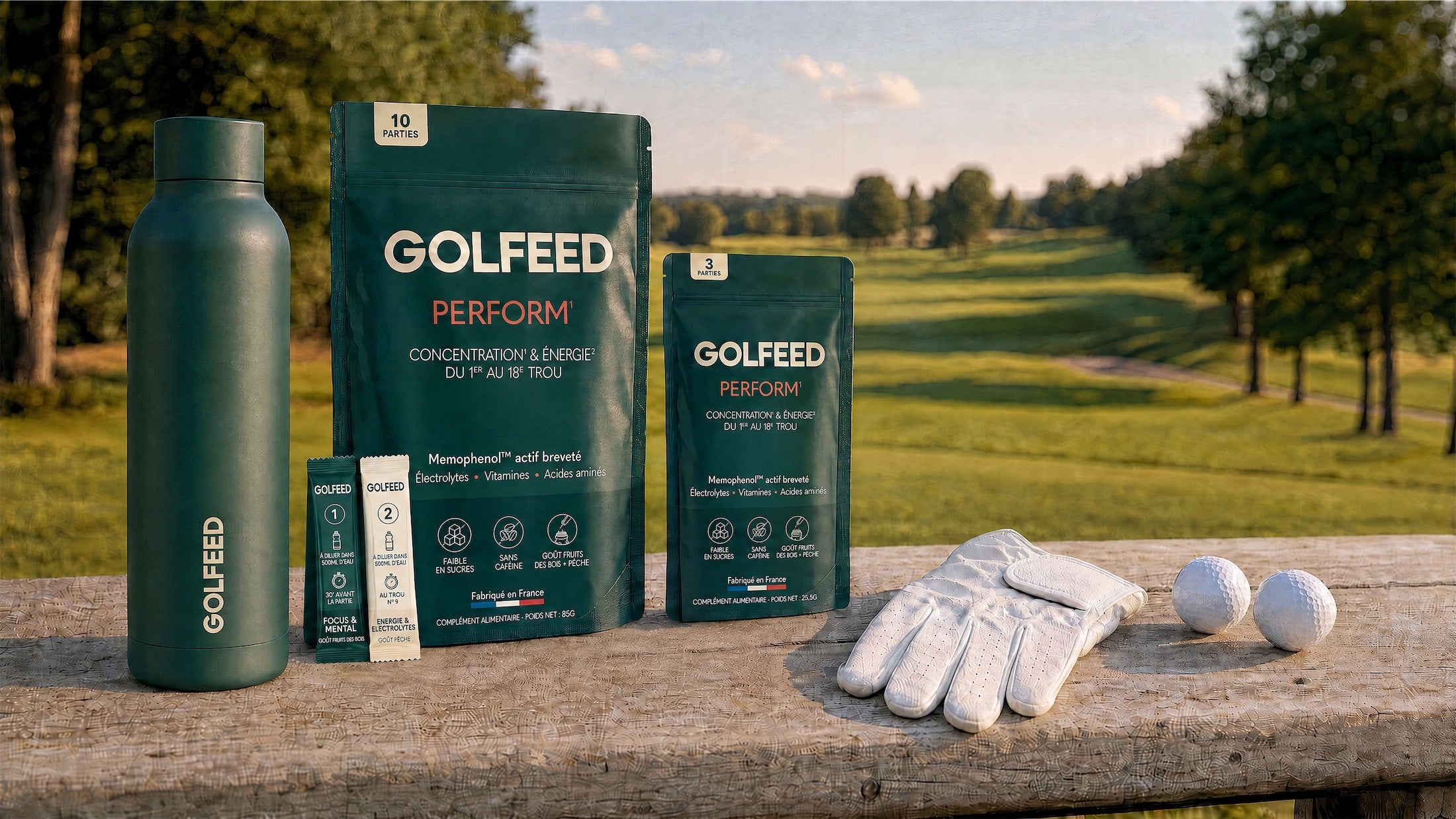 Une gamme pensée pour le golf
